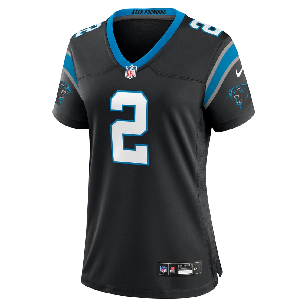 Women's Carolina Panthers Mike Jackson Nike Black Game Jersey - Image 3