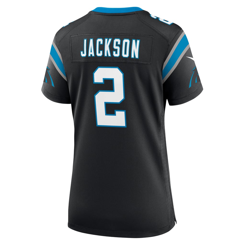 Women's Carolina Panthers Mike Jackson Nike Black Game Jersey - Image 4
