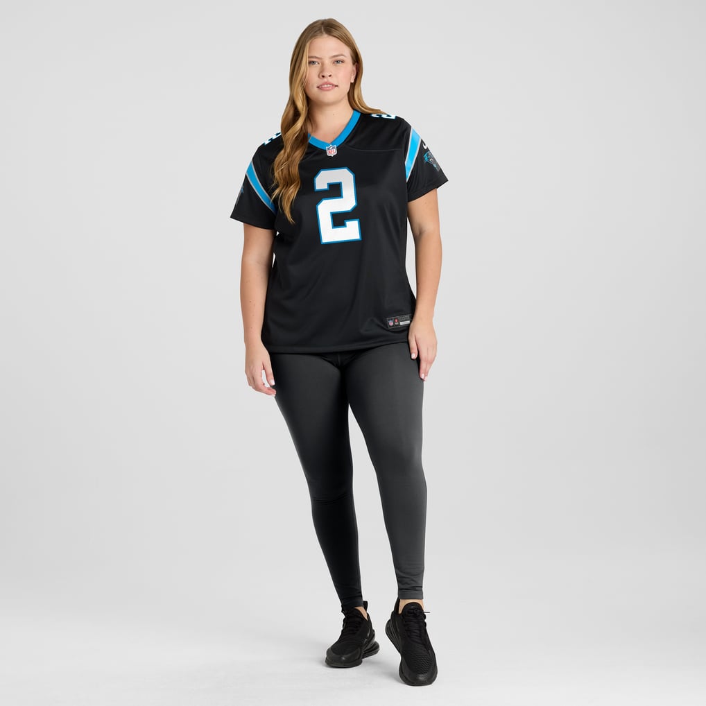 Women's Carolina Panthers Mike Jackson Nike Black Game Jersey - Image 7