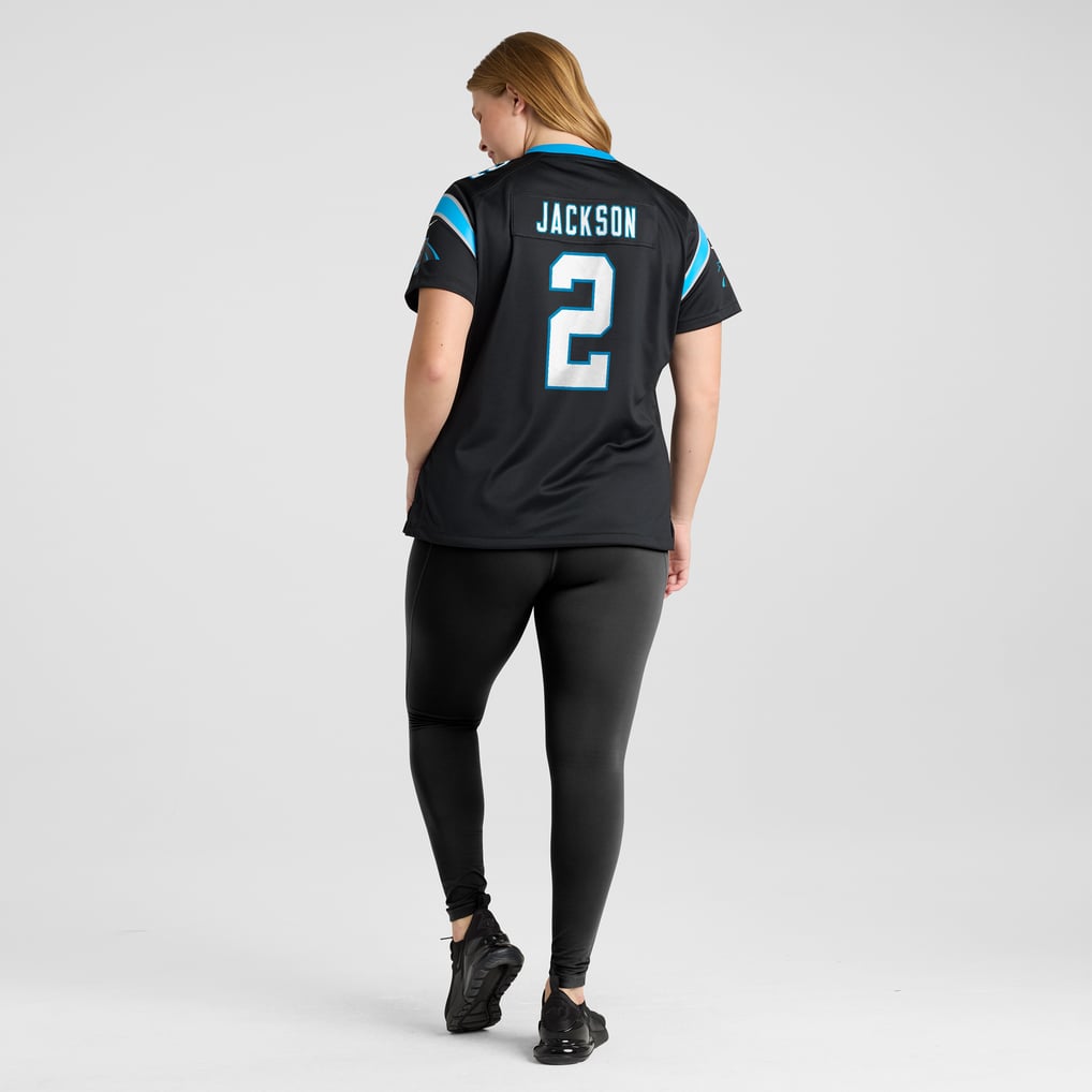 Women's Carolina Panthers Mike Jackson Nike Black Game Jersey - Image 8