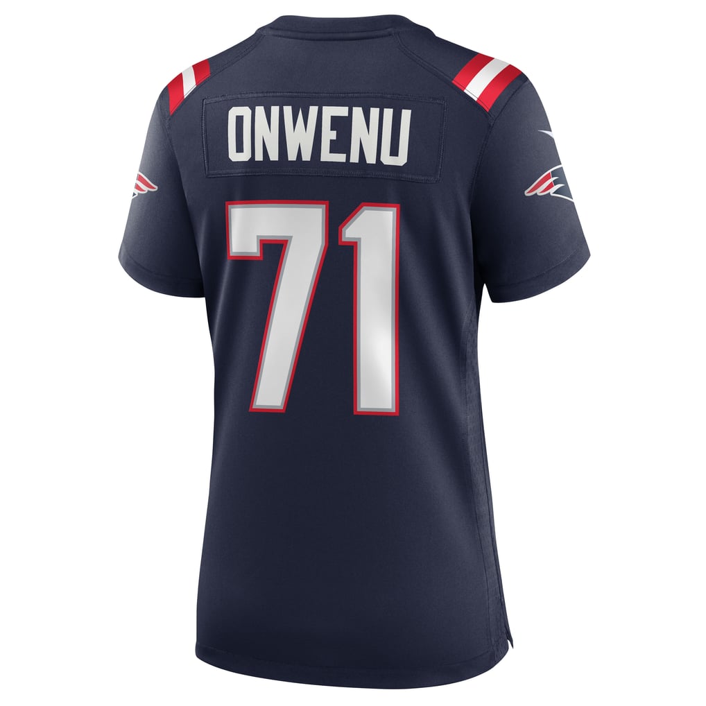 Women's New England Patriots Mike Onwenu Nike Navy Game Jersey - Image 4