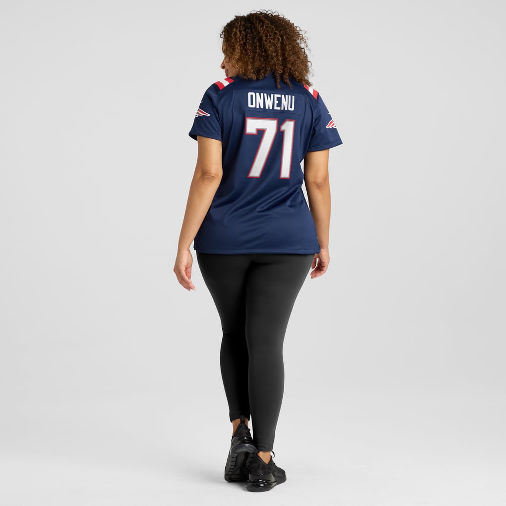 Women's New England Patriots Mike Onwenu Nike Navy Game Jersey - Image 8