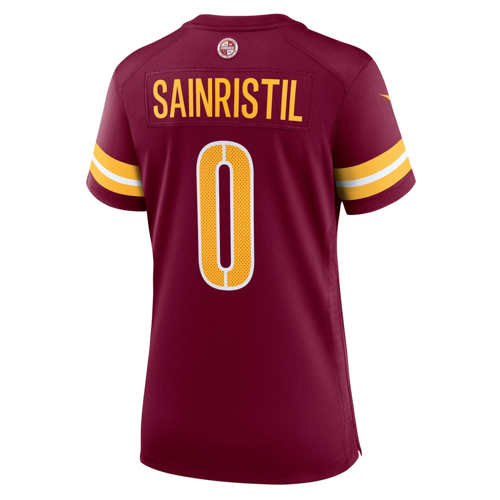 Women's Washington Commanders Mike Sainristil Nike  Burgundy Team Game Jersey - Image 4