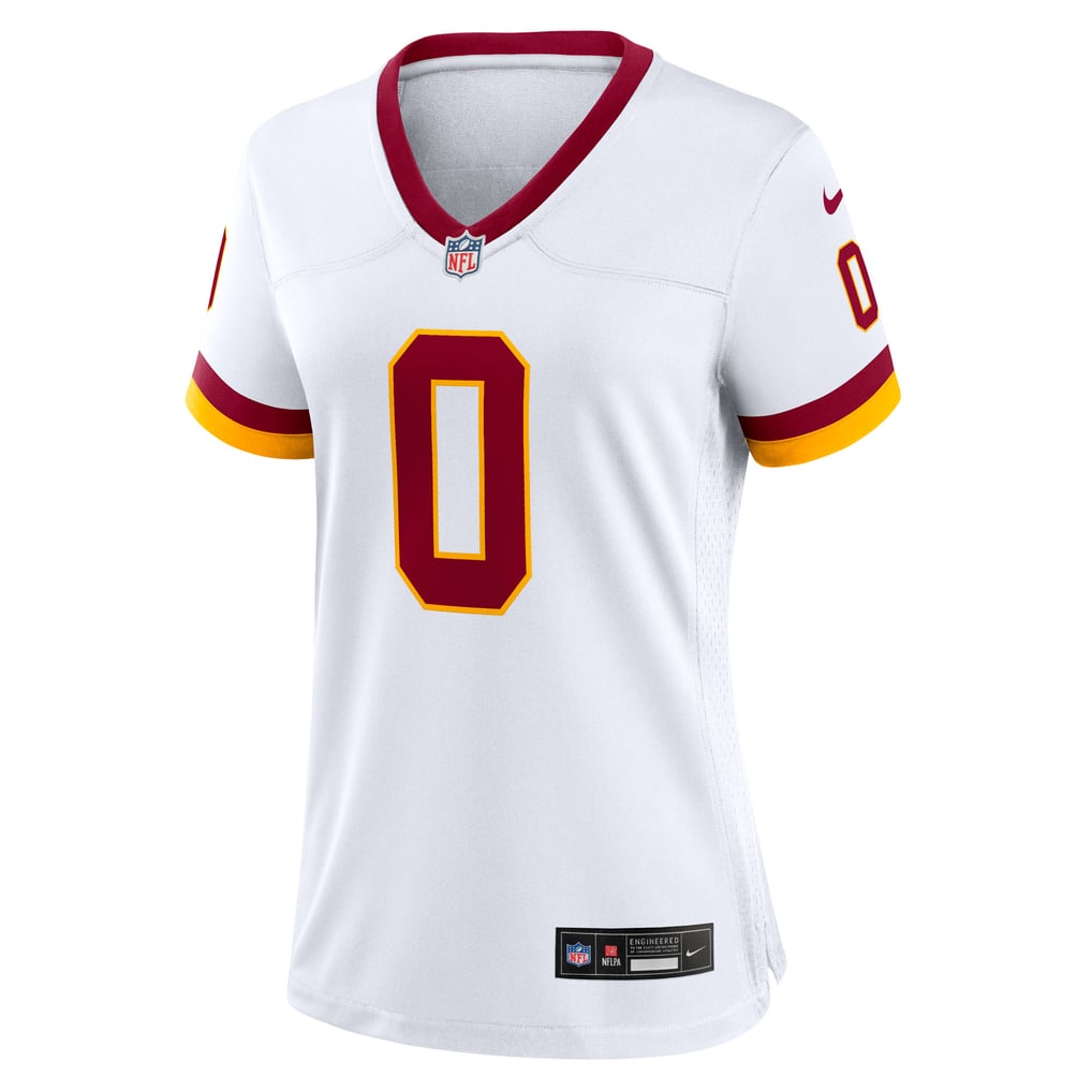 Women's Washington Commanders Mike Sainristil Nike White Game Super Bowl Era Jersey - Image 3