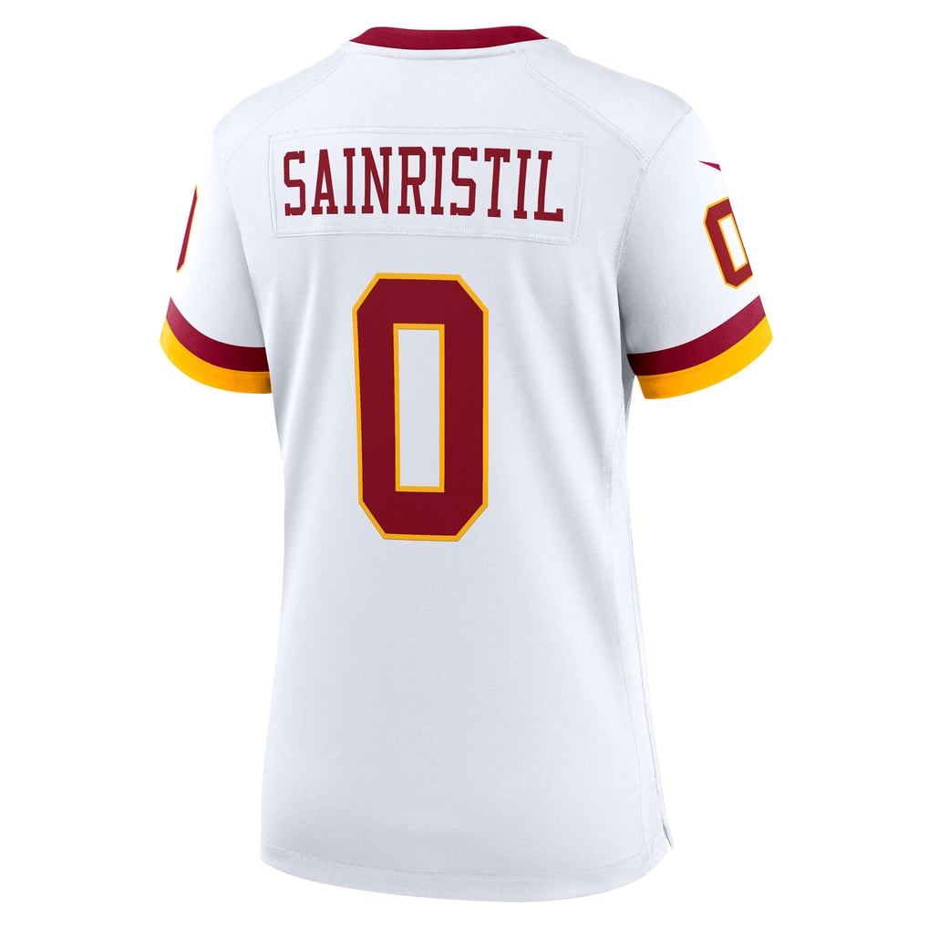 Women's Washington Commanders Mike Sainristil Nike White Game Super Bowl Era Jersey - Image 4