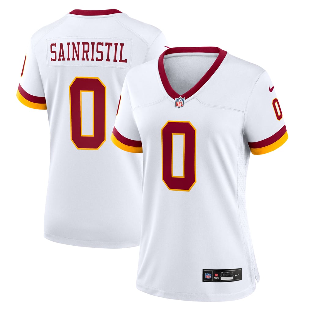 Women's Washington Commanders Mike Sainristil Nike White Game Super Bowl Era Jersey - Image 1