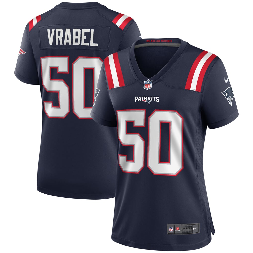 Women's New England Patriots Mike Vrabel Nike Navy Game Retired Player Jersey - Image 1