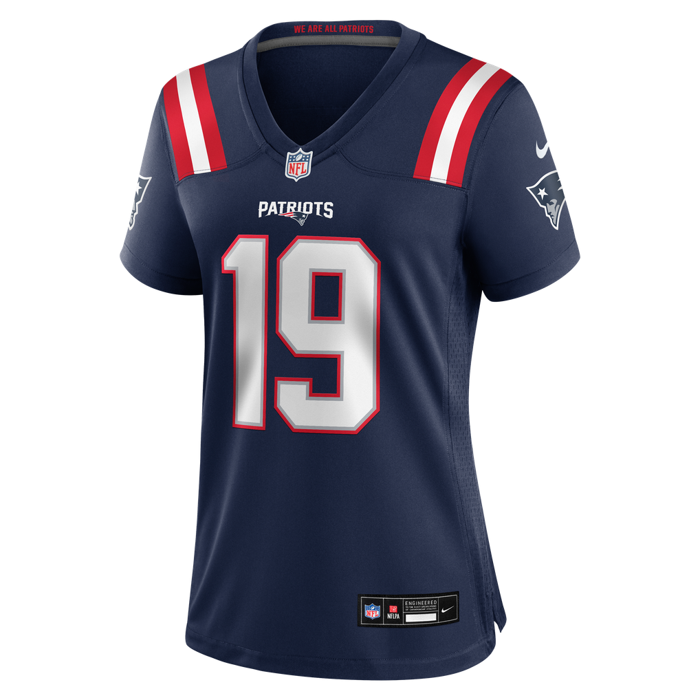 Women's New England Patriots Mitch Wishnowsky Nike Navy Team Game Jersey - Image 7