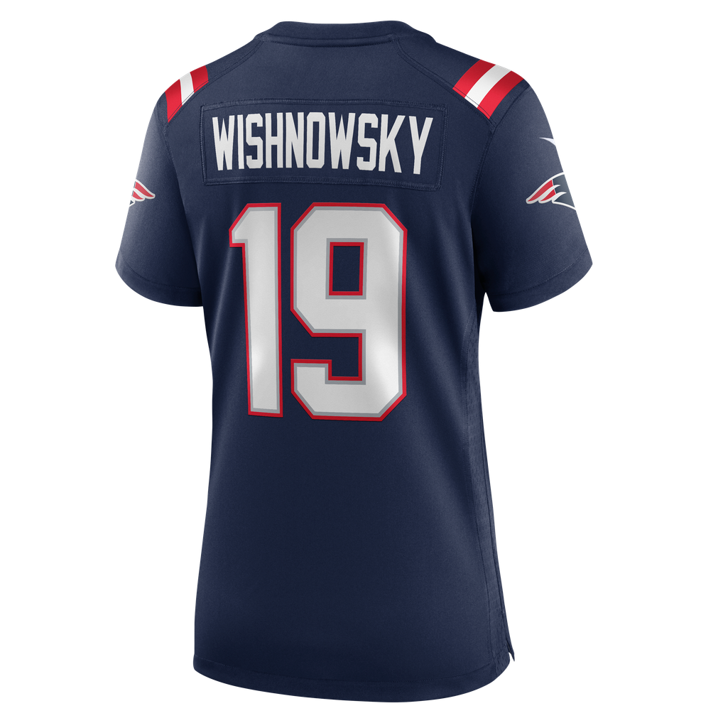Women's New England Patriots Mitch Wishnowsky Nike Navy Team Game Jersey - Image 8