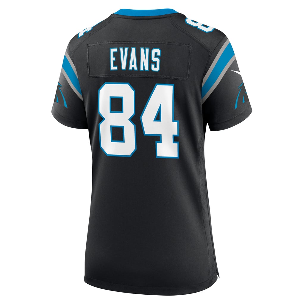 Women's Carolina Panthers Mitchell Evans Nike Black Team Game Jersey - Image 4