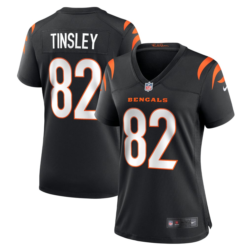 Women's Cincinnati Bengals Mitchell Tinsley Nike Black Team Game Jersey - Image 2