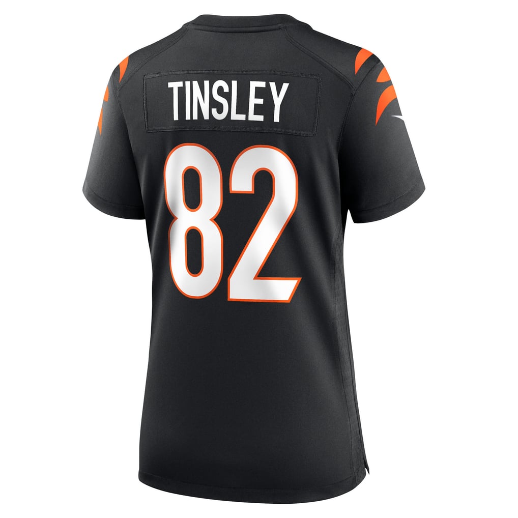Women's Cincinnati Bengals Mitchell Tinsley Nike Black Team Game Jersey - Image 4