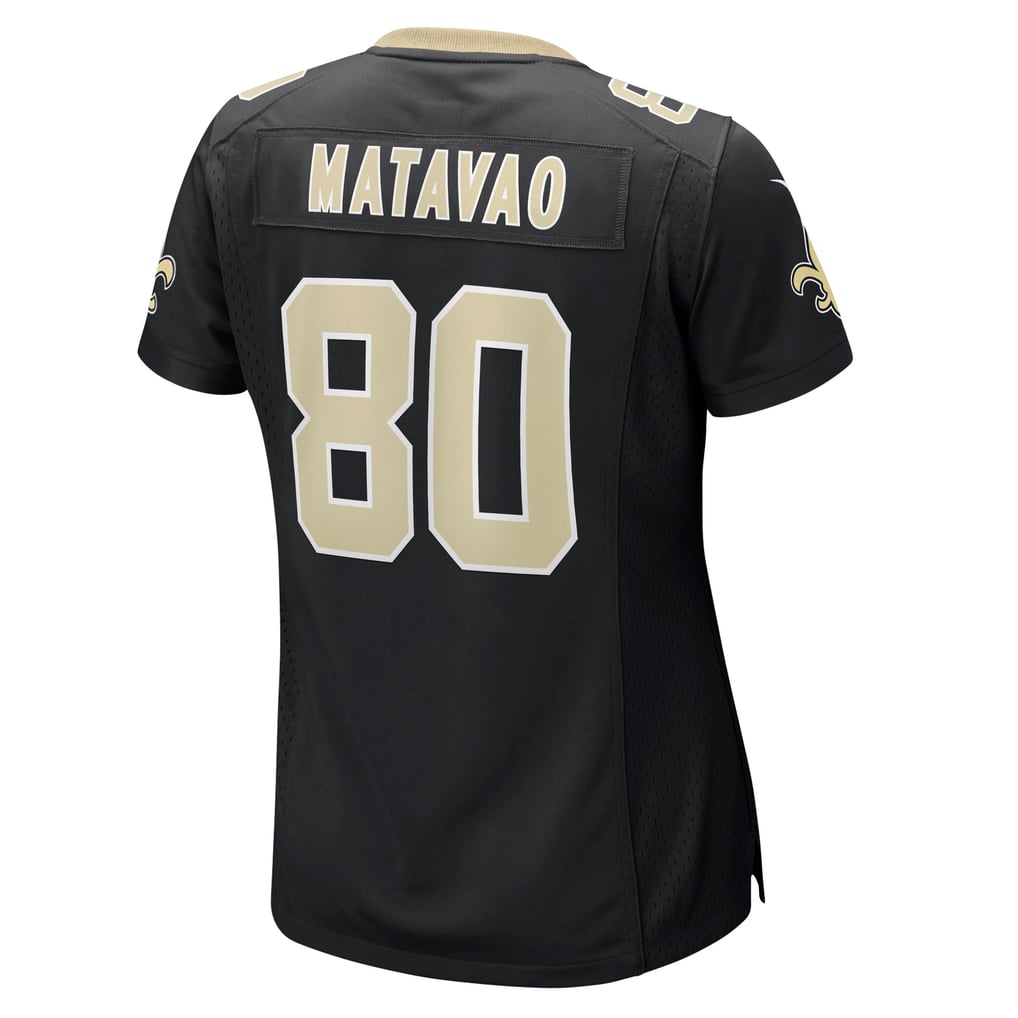 Women's New Orleans Saints Moliki Matavao Nike  Black Team Game Jersey - Image 4