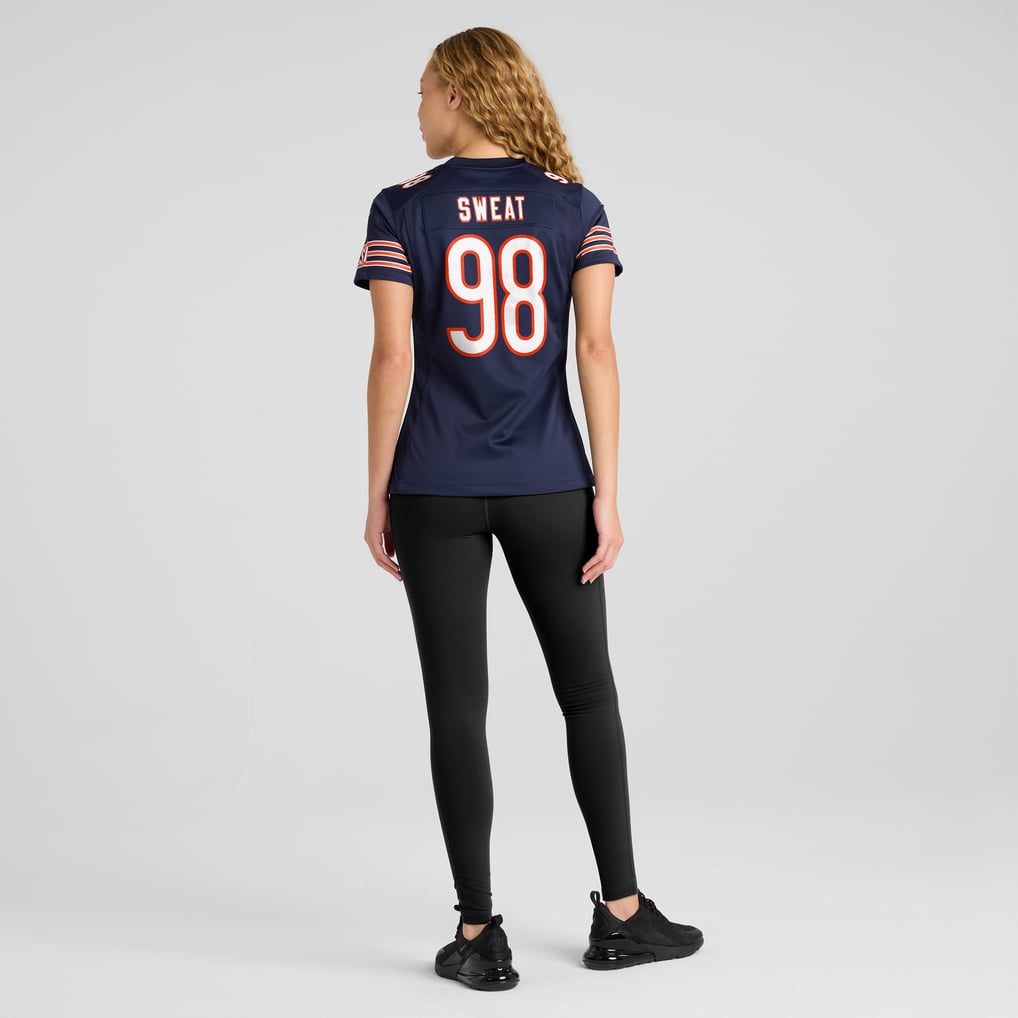 Women's Chicago Bears Montez Sweat Nike Navy Game Jersey - Image 6