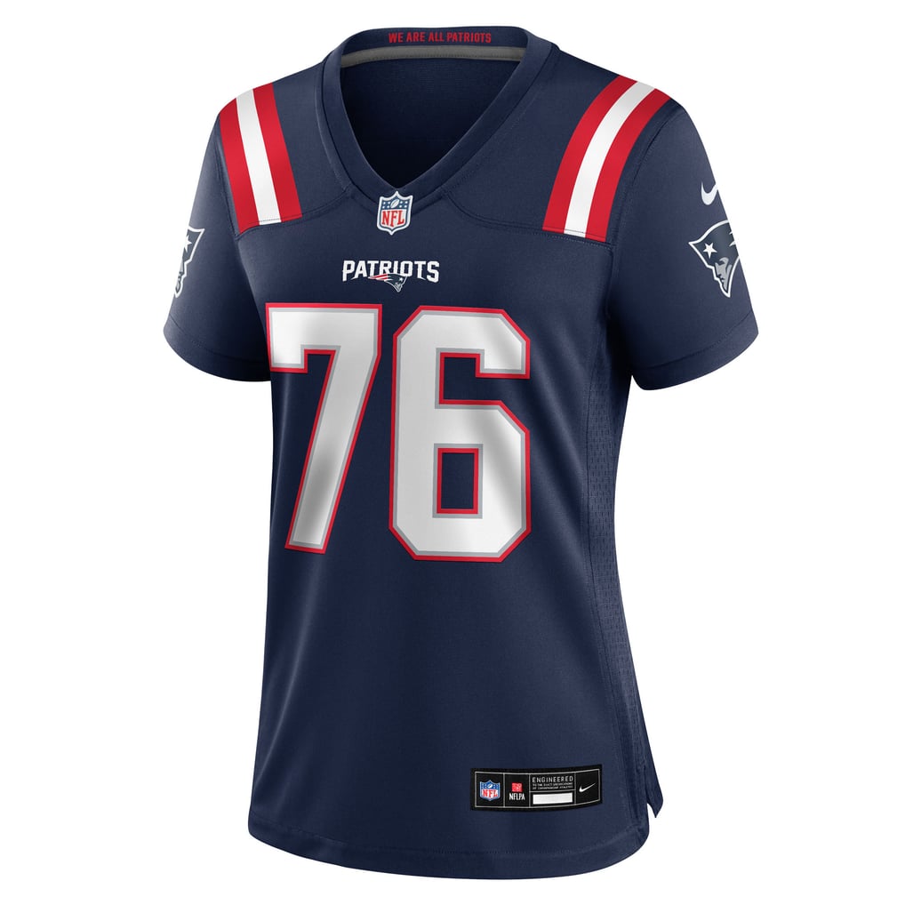 Women's New England Patriots Morgan Moses Nike  Navy Team Game Jersey - Image 3