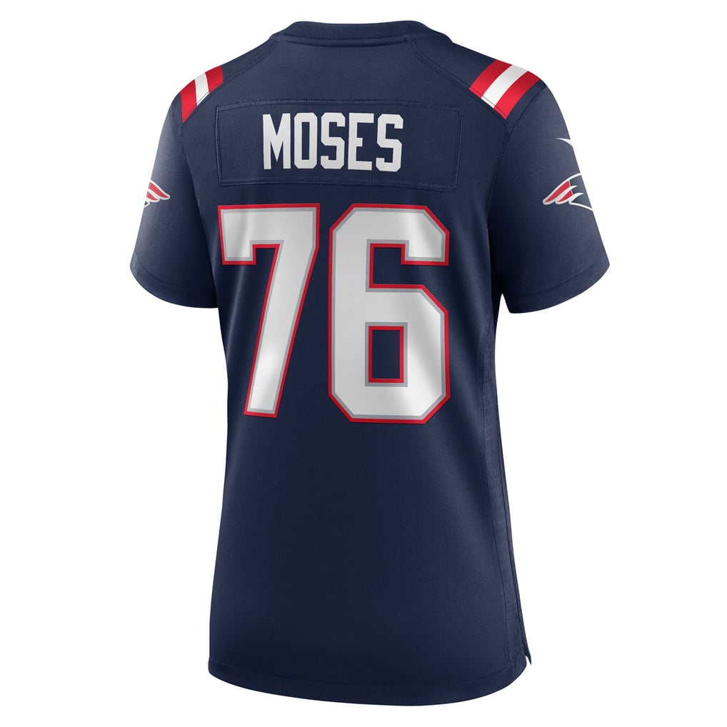 Women's New England Patriots Morgan Moses Nike  Navy Team Game Jersey - Image 4