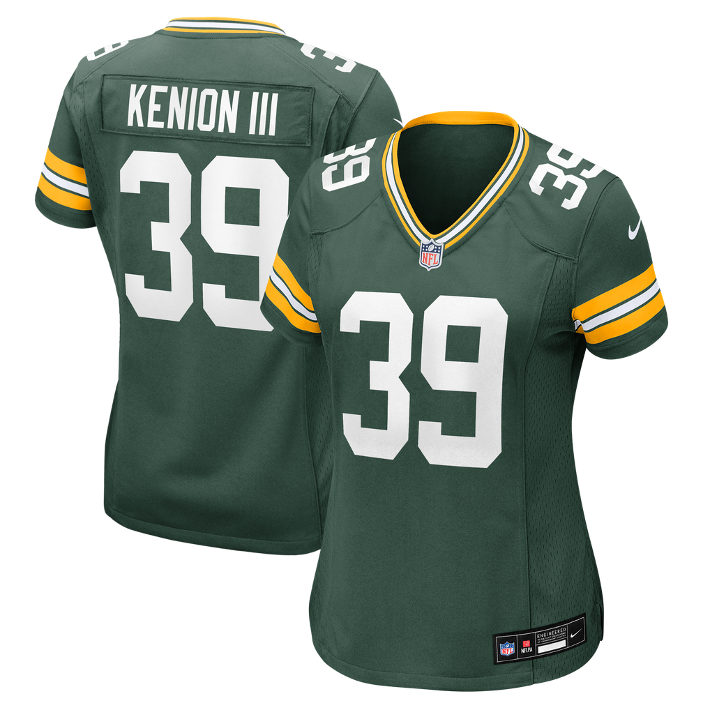 Women's Green Bay Packers Murvin Kenion III Nike Green Team Game Jersey - Image 2