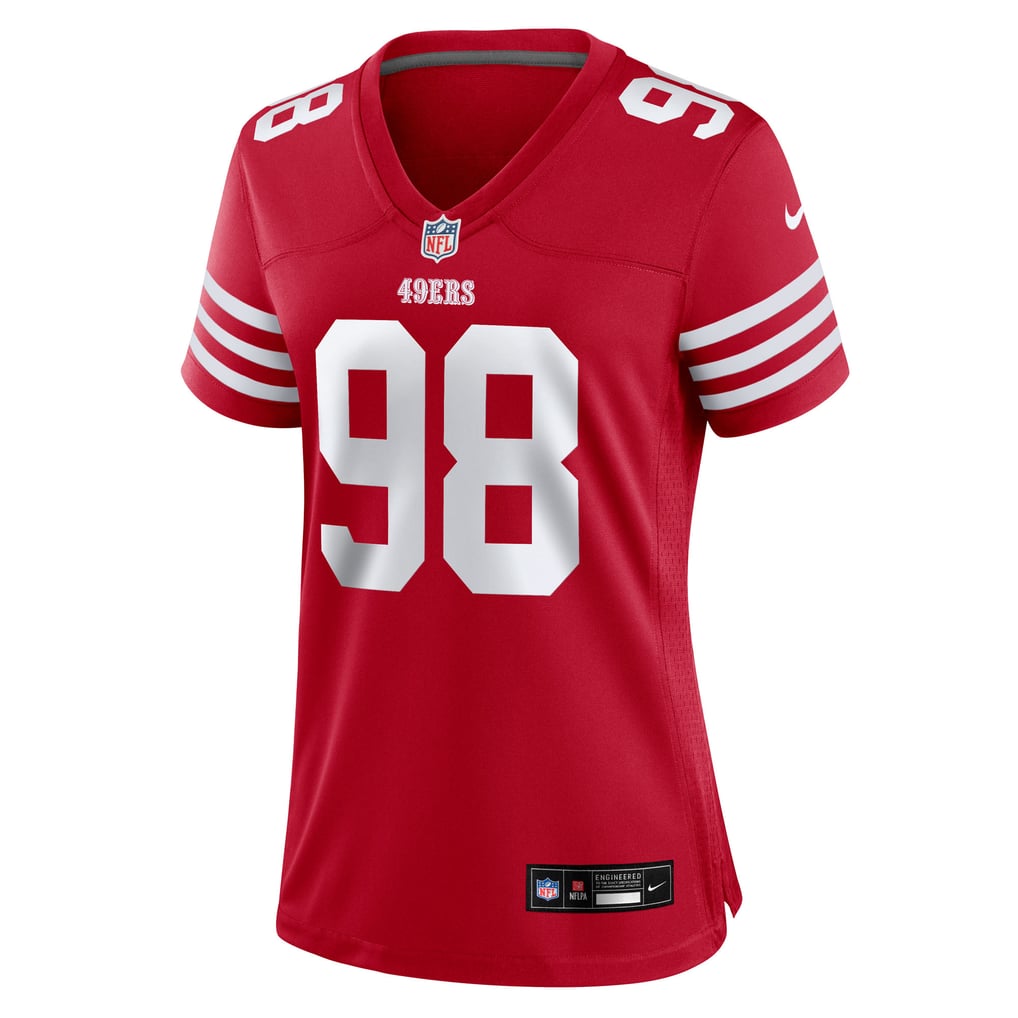 Women's San Francisco 49ers Mykel Williams Nike  Scarlet Team Game Jersey - Image 3