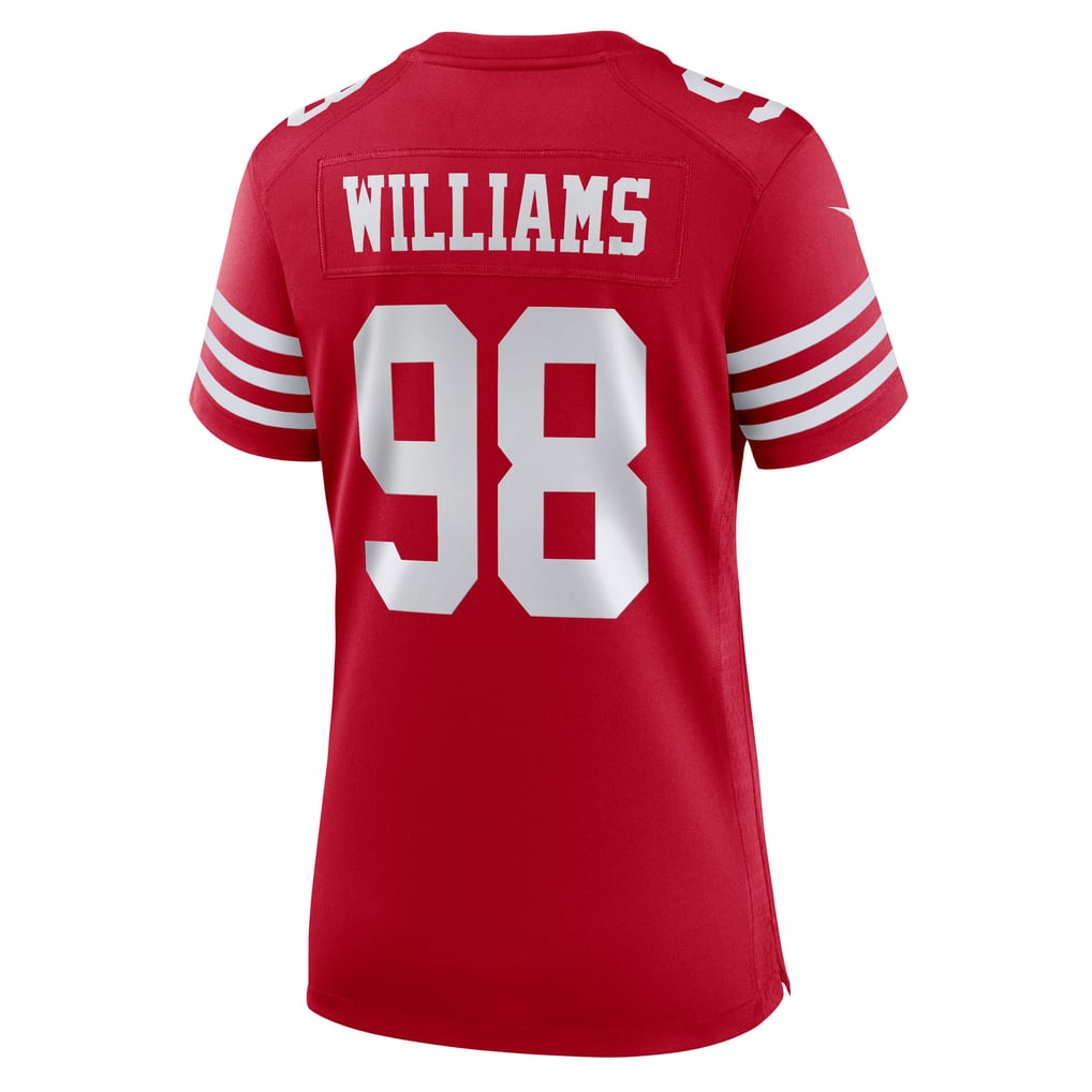 Women's San Francisco 49ers Mykel Williams Nike  Scarlet Team Game Jersey - Image 4