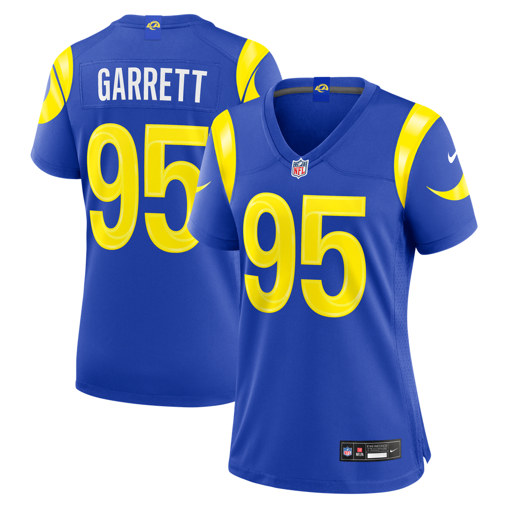 Women's Los Angeles Rams Myles Garrett Nike Royal Team Game Jersey - Image 1