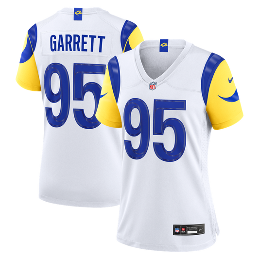 Women's Los Angeles Rams Myles Garrett Nike White Game Jersey - Image 1