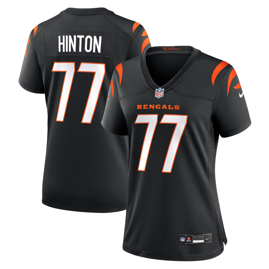 Women's Cincinnati Bengals Myles Hinton Nike Black Team Game Jersey - Image 2