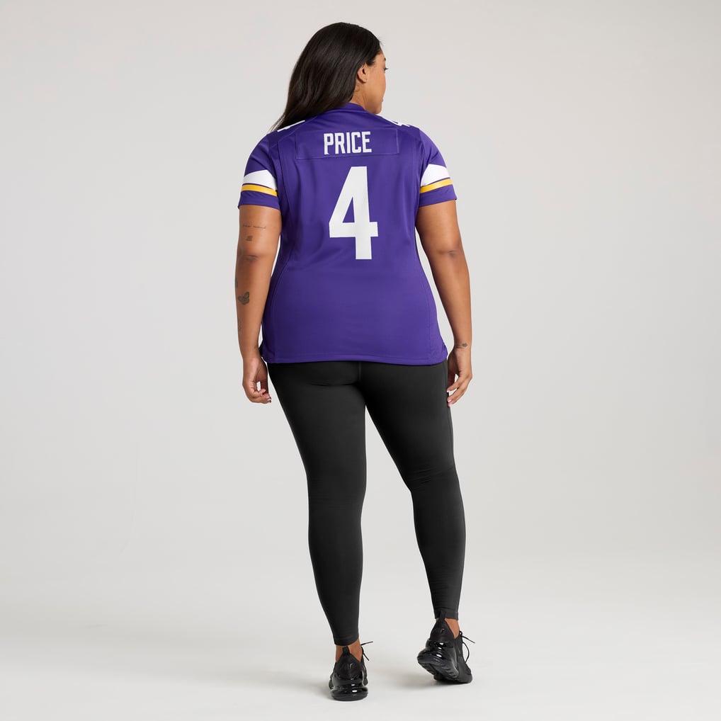 Women's Minnesota Vikings Myles Price Nike  Purple Team Game Jersey - Image 8