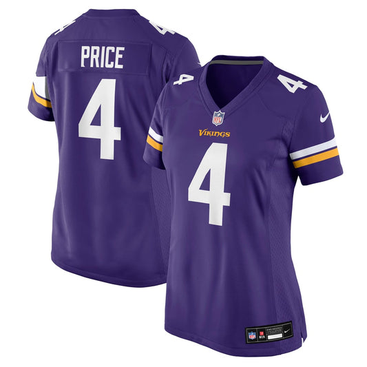 Women's Minnesota Vikings Myles Price Nike  Purple Team Game Jersey - Image 1