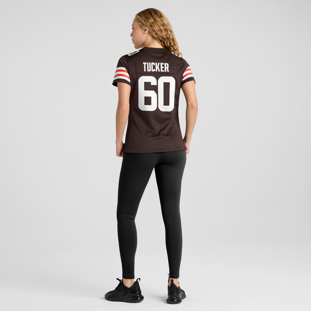 Women's Cleveland Browns Nadame Tucker Nike Brown Team Game Jersey - Image 4