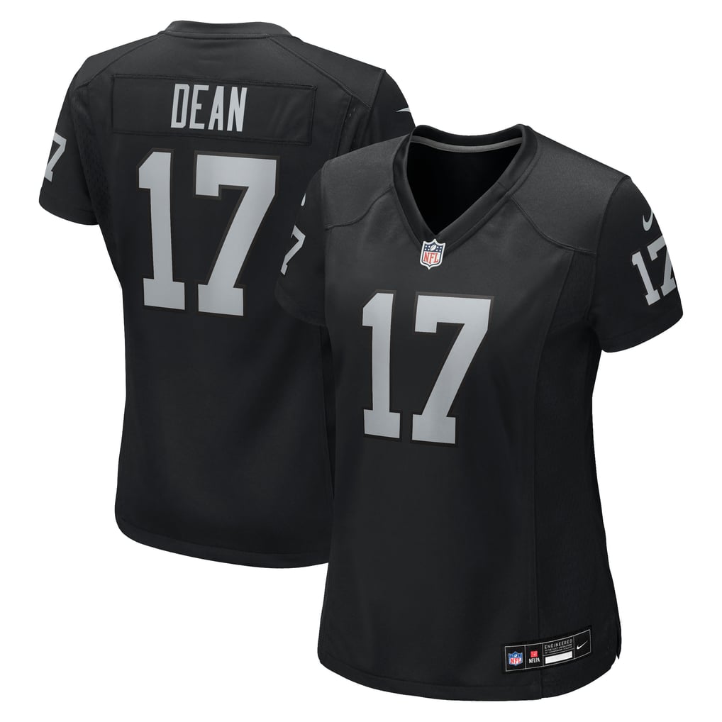 Women's Las Vegas Raiders Nakobe Dean Nike  Black Team Game Jersey - Image 2