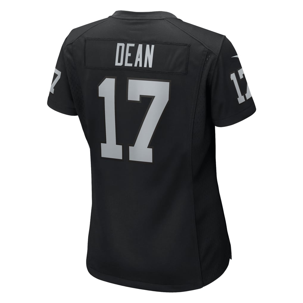 Women's Las Vegas Raiders Nakobe Dean Nike  Black Team Game Jersey - Image 4