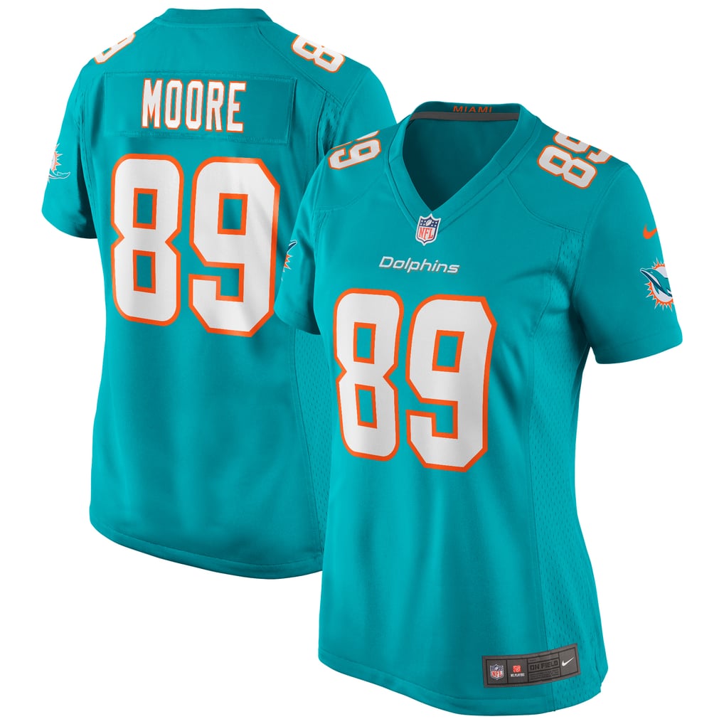 Women's Miami Dolphins Nat Moore Nike Aqua Game Retired Player Jersey - Image 2