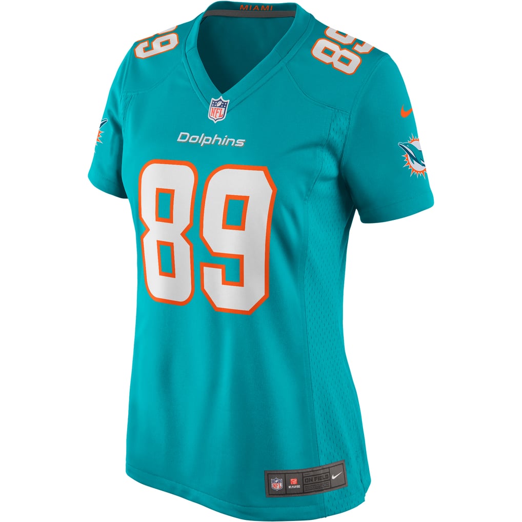 Women's Miami Dolphins Nat Moore Nike Aqua Game Retired Player Jersey - Image 3