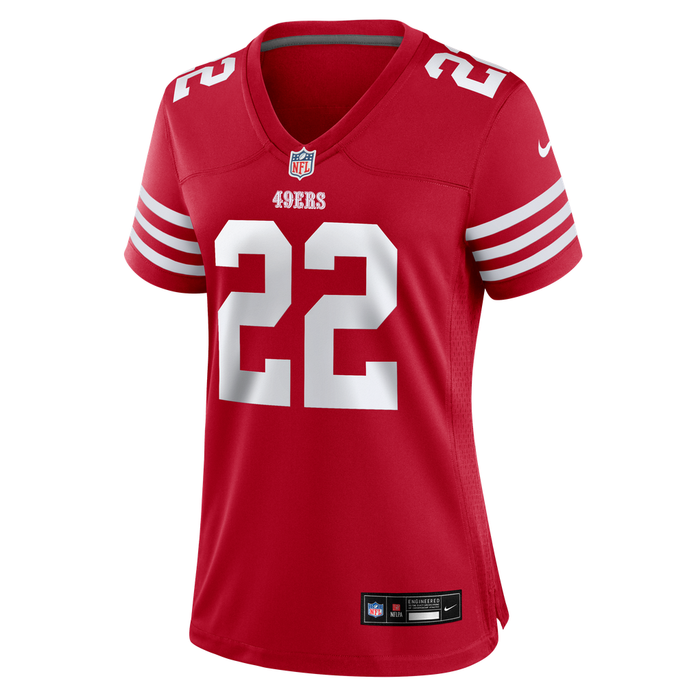 Women's San Francisco 49ers Nate Hobbs Nike Scarlet Team Game Jersey - Image 7