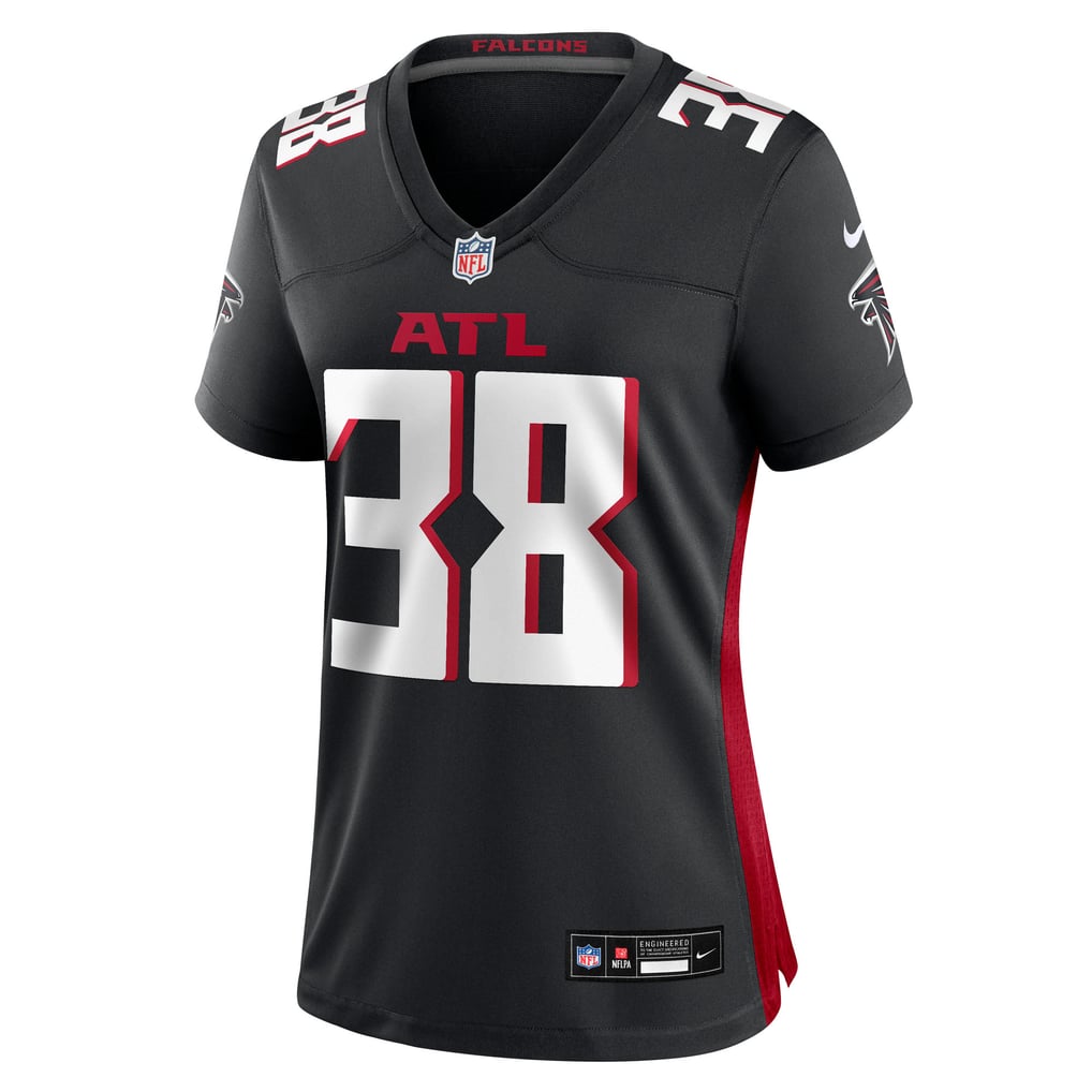 Women's Atlanta Falcons Nathan Carter Nike Black Team Game Jersey