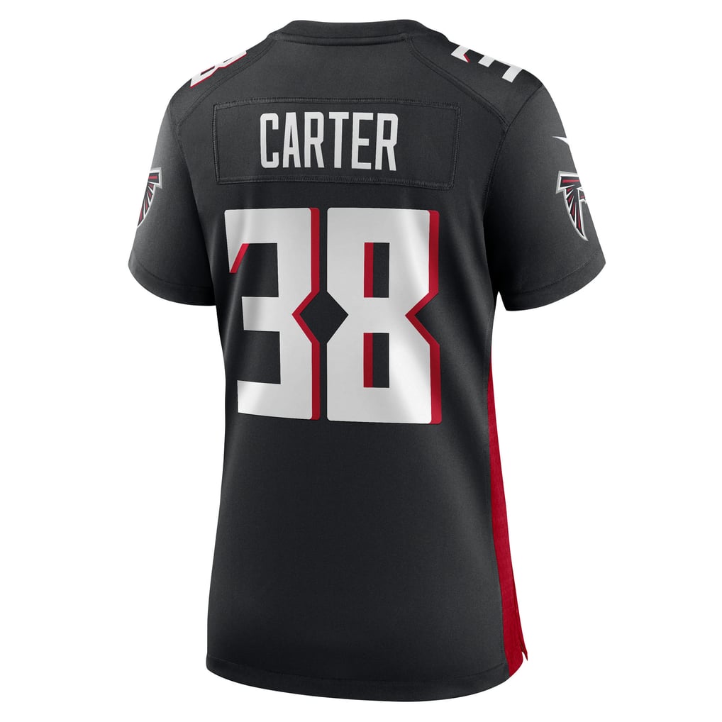 Women's Atlanta Falcons Nathan Carter Nike Black Team Game Jersey
