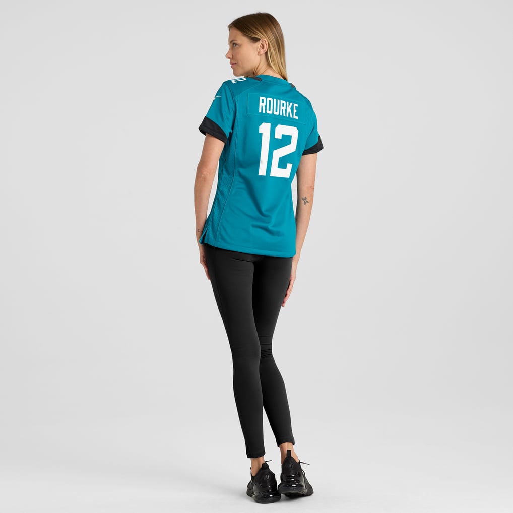 Women's Jacksonville Jaguars Nathan Rourke Nike  Teal Team Game Jersey - Image 6