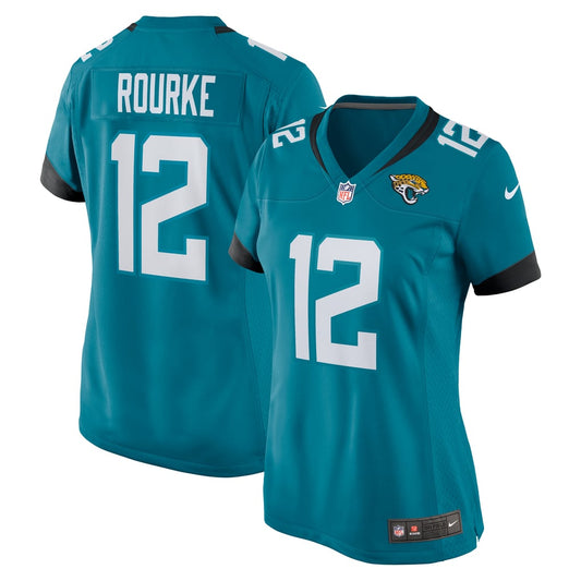 Women's Jacksonville Jaguars Nathan Rourke Nike  Teal Team Game Jersey - Image 1