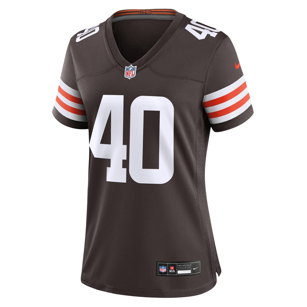 Women's Cleveland Browns Nathaniel Watson Nike Brown Game Jersey - Image 3