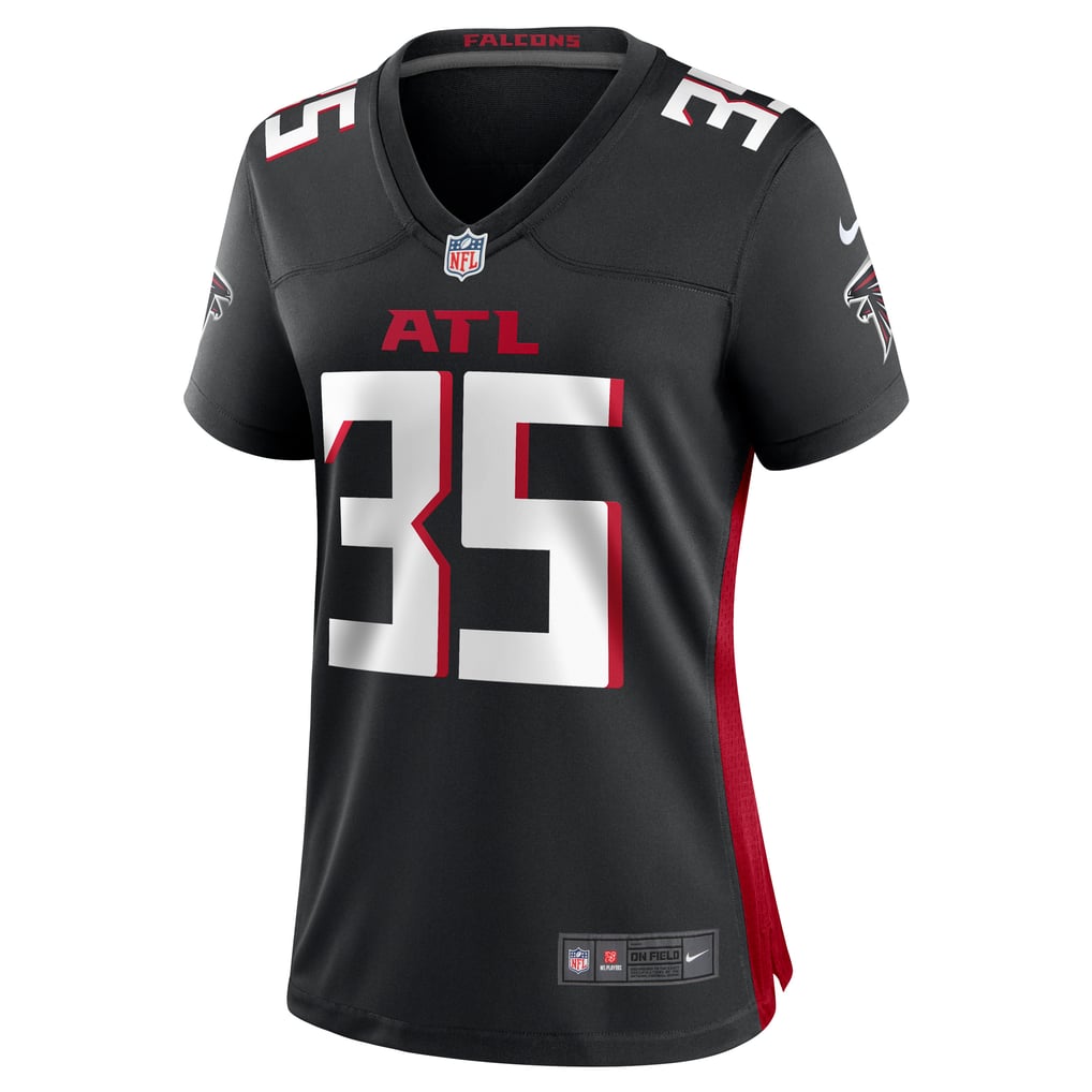 Women's Atlanta Falcons Natrone Brooks Nike Black Team Game Jersey