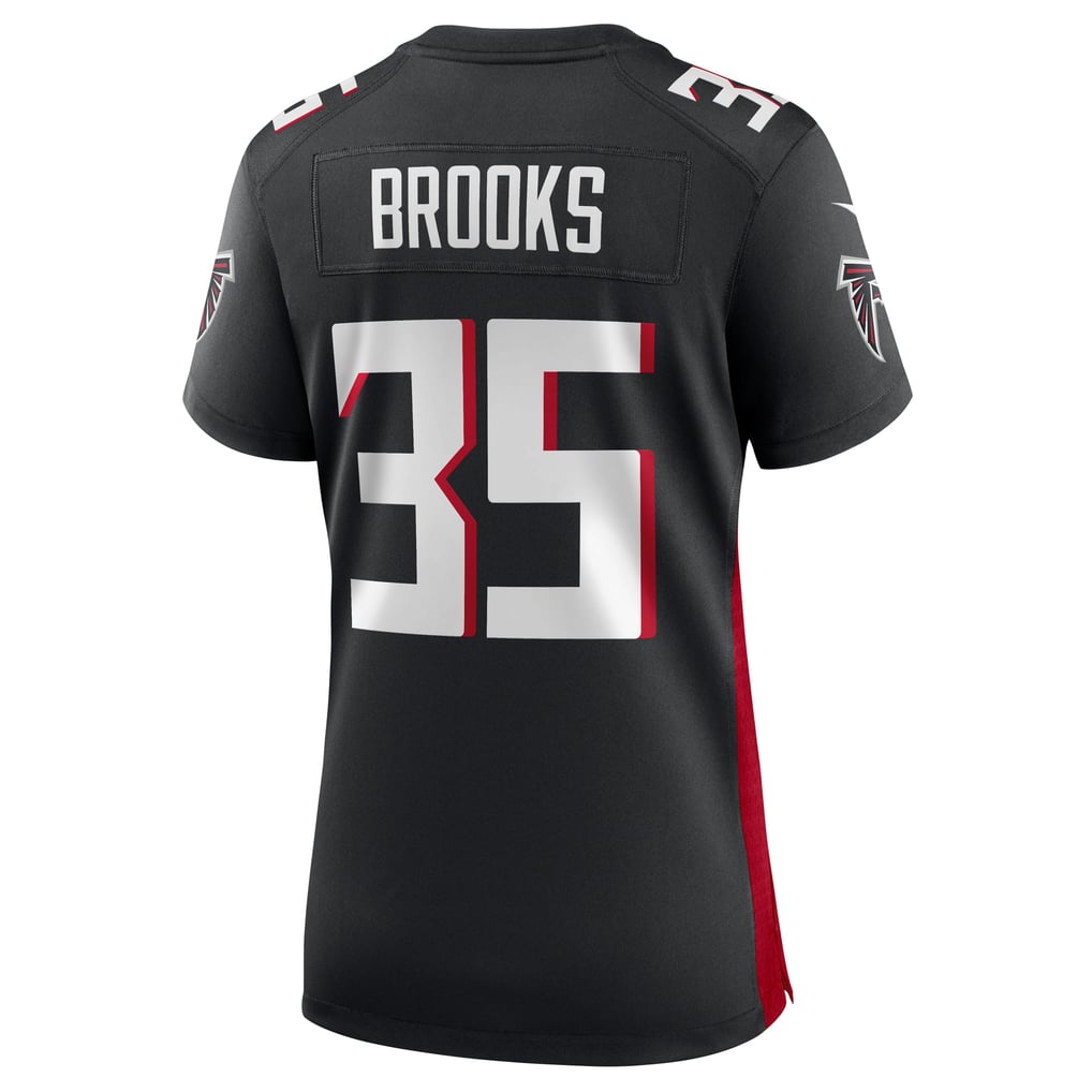 Women's Atlanta Falcons Natrone Brooks Nike Black Team Game Jersey