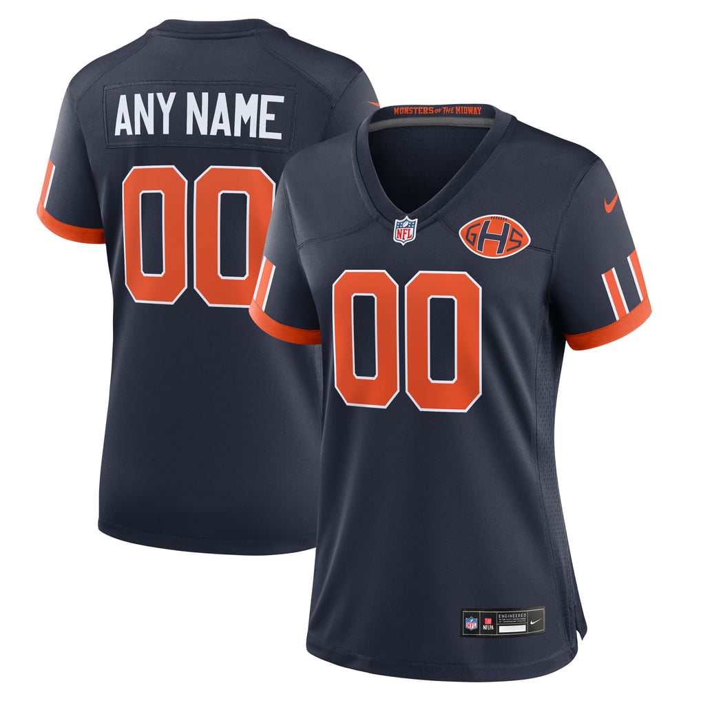 Women's Chicago Bears Nike Navy 2026 Rivalries Collection Game Custom Jersey - Image 2