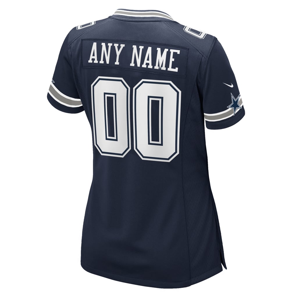 Women's Nike Navy Dallas Cowboys Custom Game Jersey - Image 4