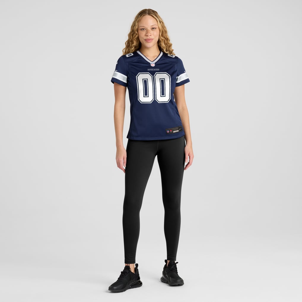 Women's Nike Navy Dallas Cowboys Custom Game Jersey - Image 5