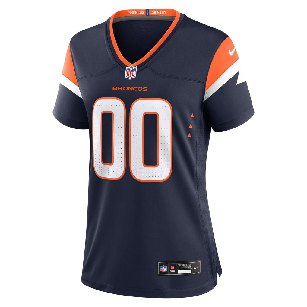 Women's Denver Broncos Nike Navy Alternate Custom Game Jersey - Image 3