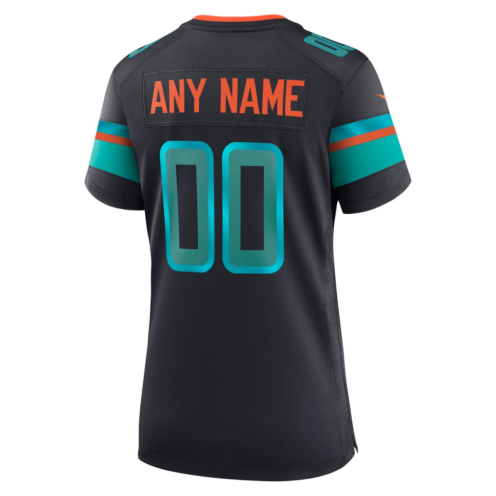 Women's Miami Dolphins  Nike Navy Rivalries Collection Custom Game Jersey - Image 4