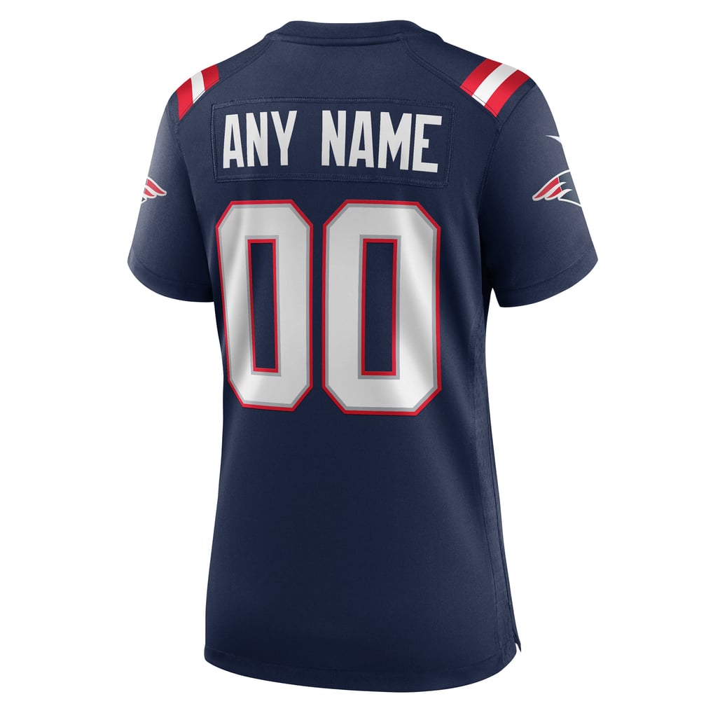 Women's New England Patriots Nike Navy Custom Game Jersey - Image 4