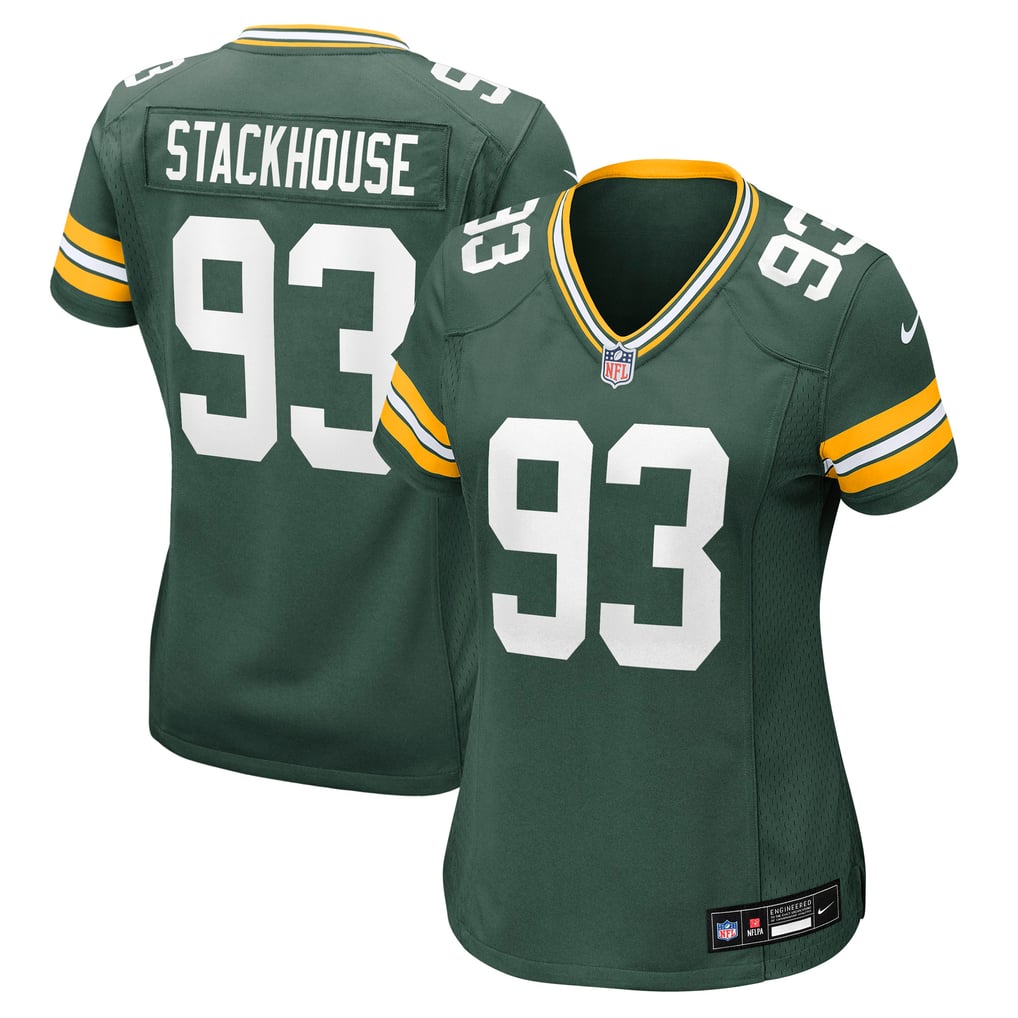 Women's Green Bay Packers Nazir Stackhouse Nike  Green Team Game Jersey - Image 2