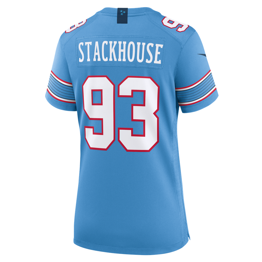 Women's Tennessee Titans Nazir Stackhouse Nike Light Blue Team Game Jersey - Image 4
