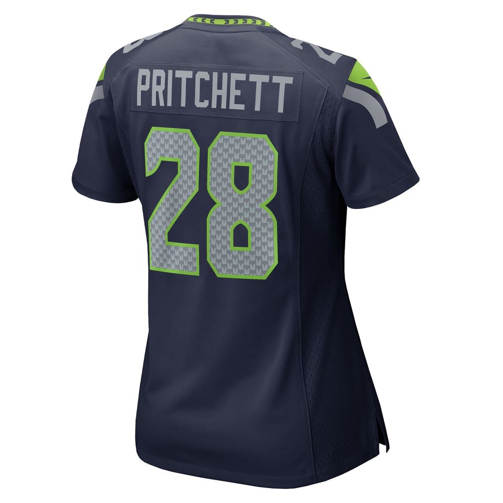Women's Seattle Seahawks Nehemiah Pritchett Nike  College Navy Team Game Jersey - Image 4